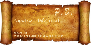 Papolczi Dániel névjegykártya